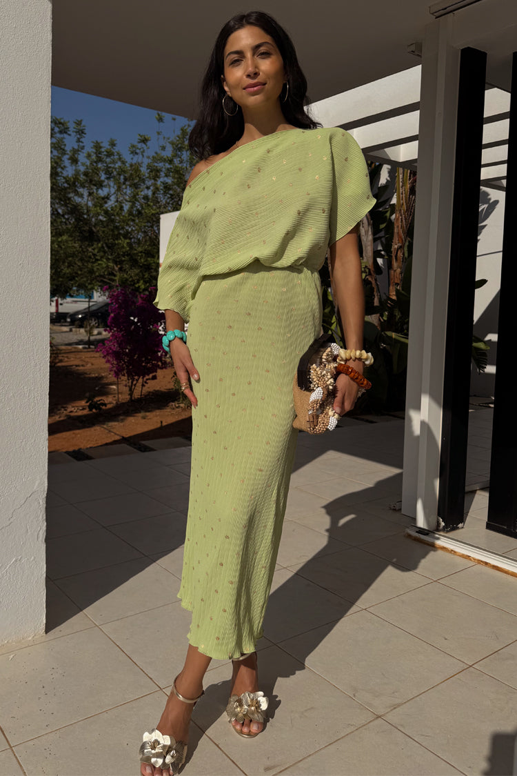 NEVER FULLY DRESSED Pistachio Tilly Dress