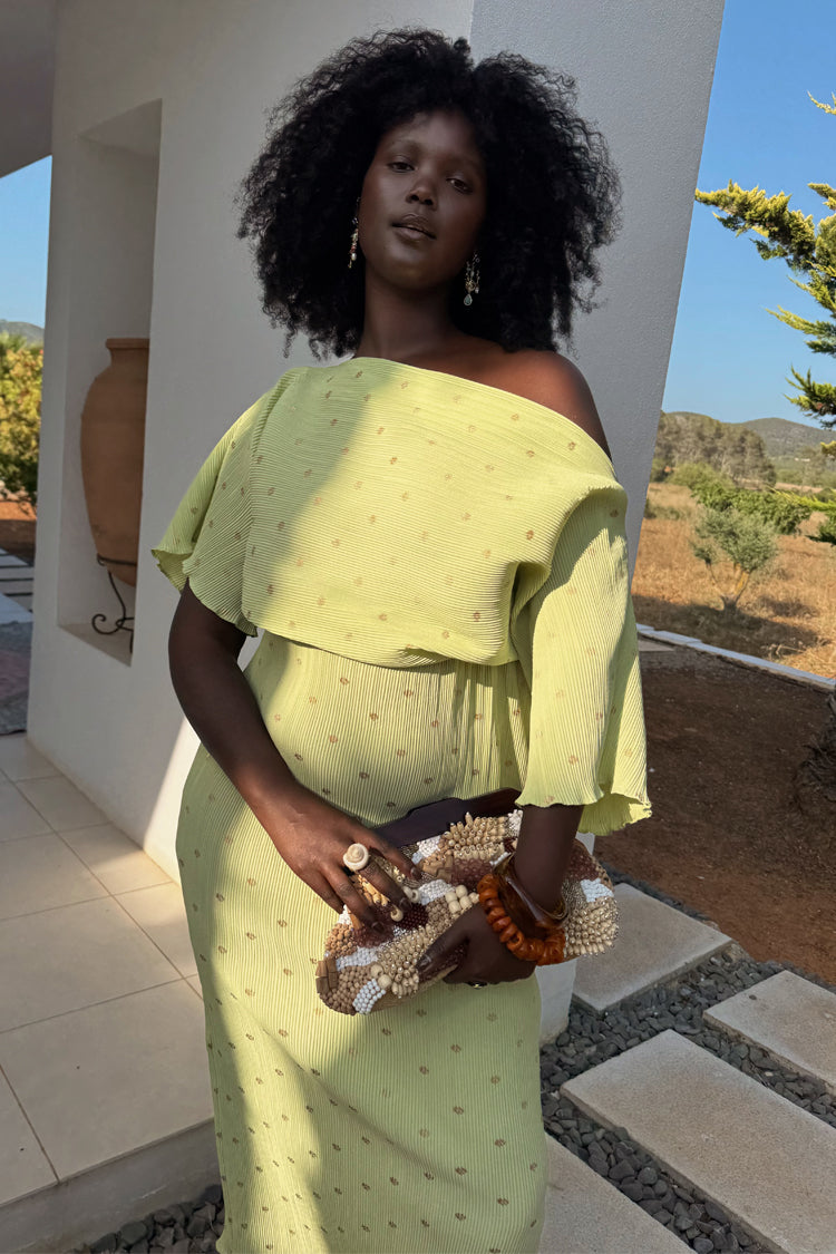 NEVER FULLY DRESSED Pistachio Tilly Dress