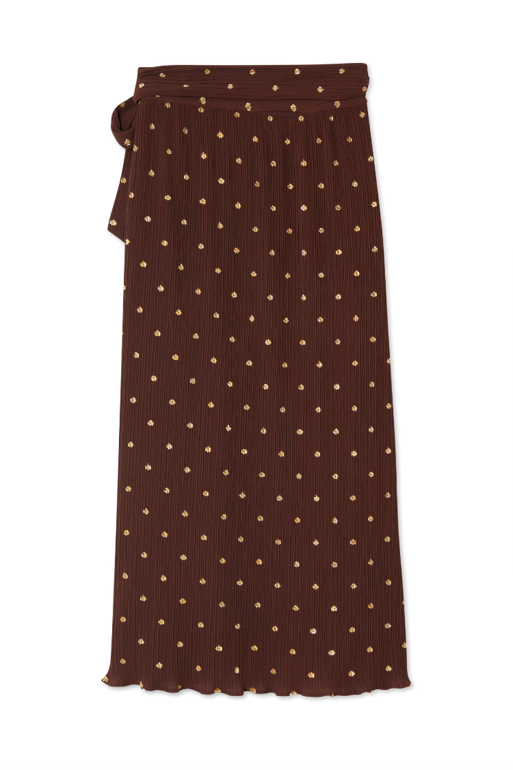 NEVER FULLY DRESSED Coco Plisse Jaspre Skirt