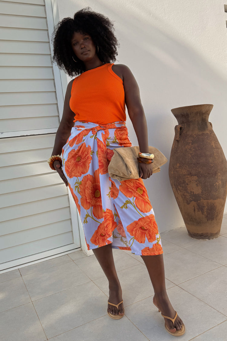 NEVER FULLY DRESSED Blue Poppy Jaspre Skirt