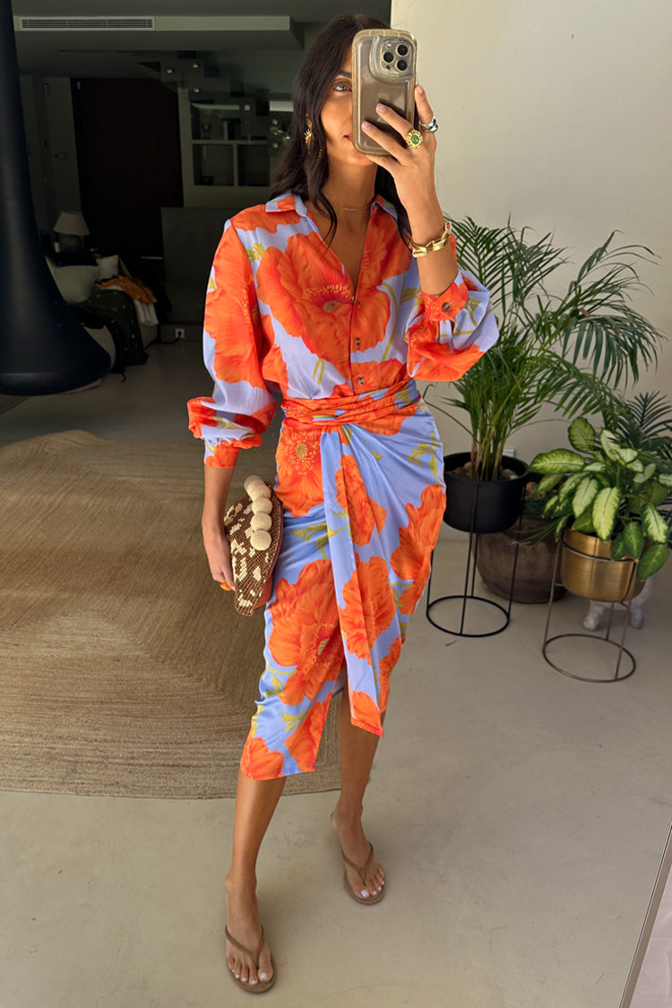 NEVER FULLY DRESSED Blue Poppy Miley Shirt