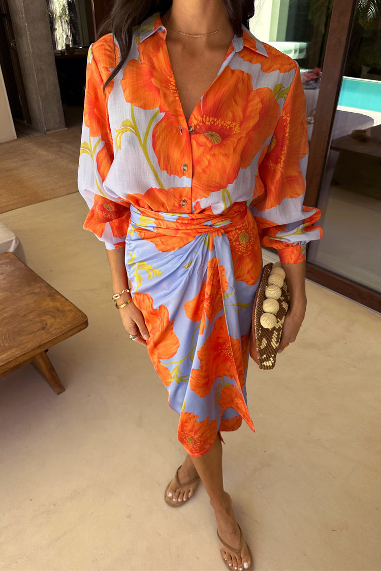 NEVER FULLY DRESSED Blue Poppy Jaspre Skirt