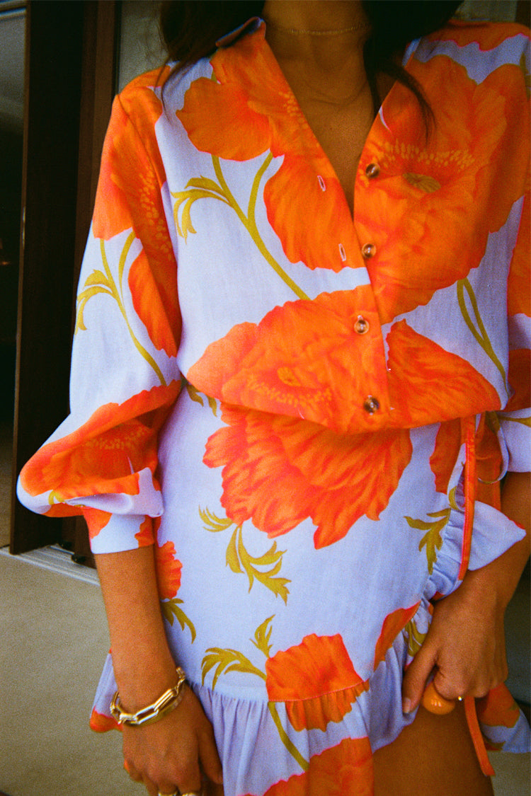 NEVER FULLY DRESSED Blue Poppy Miley Shirt
