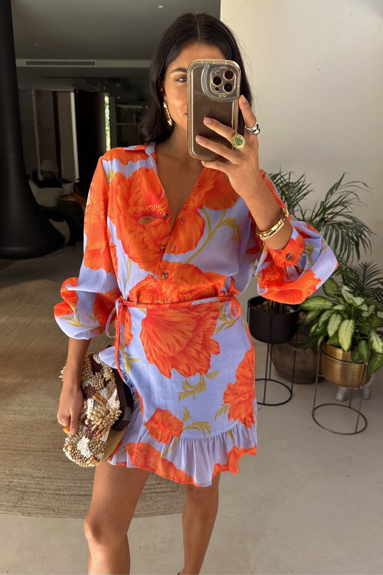 NEVER FULLY DRESSED Blue Poppy Miley Shirt