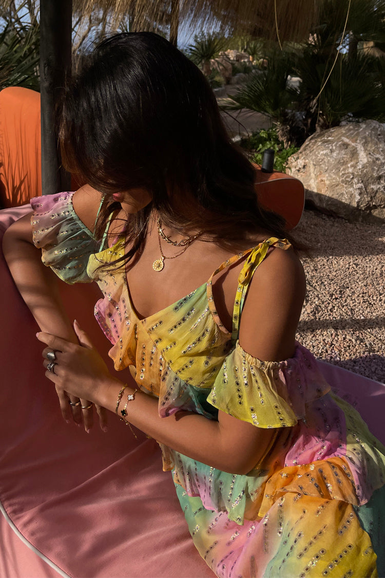NEVER FULLY DRESSED Ombre Jacquard Faro Dress