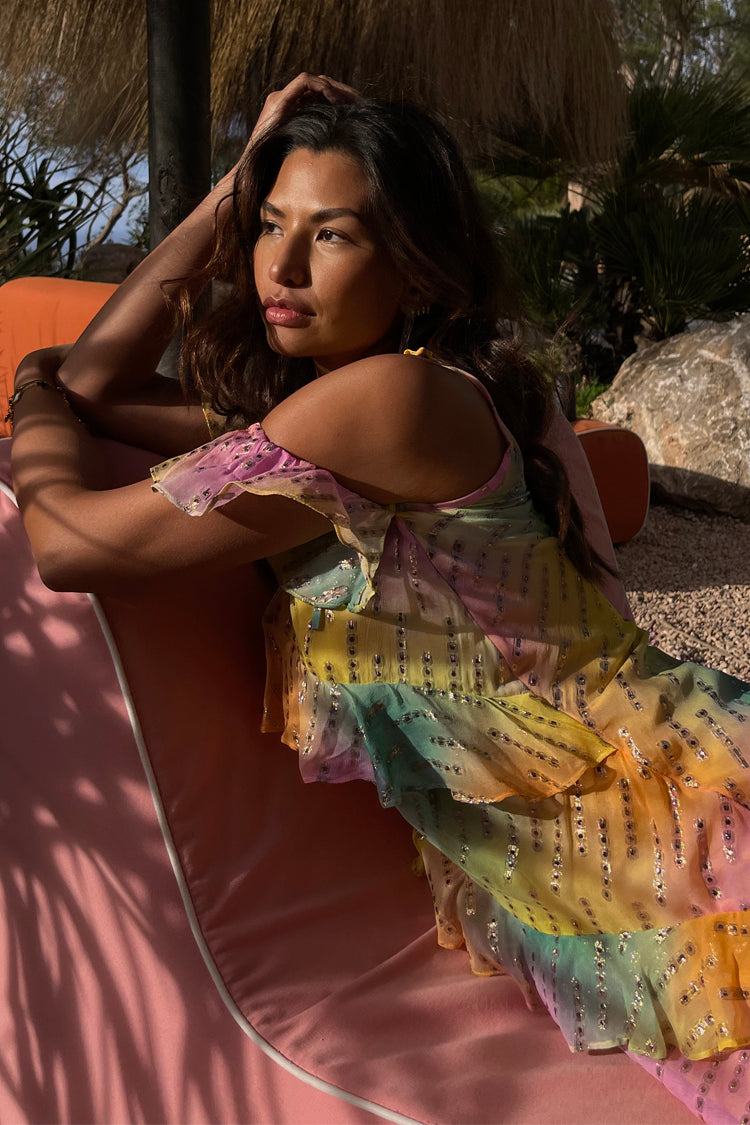 NEVER FULLY DRESSED Ombre Jacquard Faro Dress