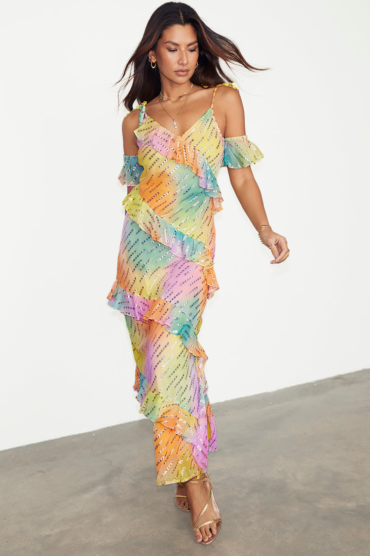 NEVER FULLY DRESSED Ombre Jacquard Faro Dress