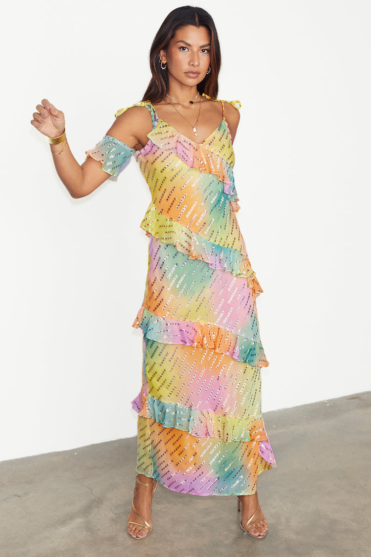 NEVER FULLY DRESSED Ombre Jacquard Faro Dress