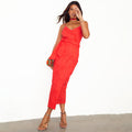 NEVER FULLY DRESSED Red Broderie Jaspre Skirt