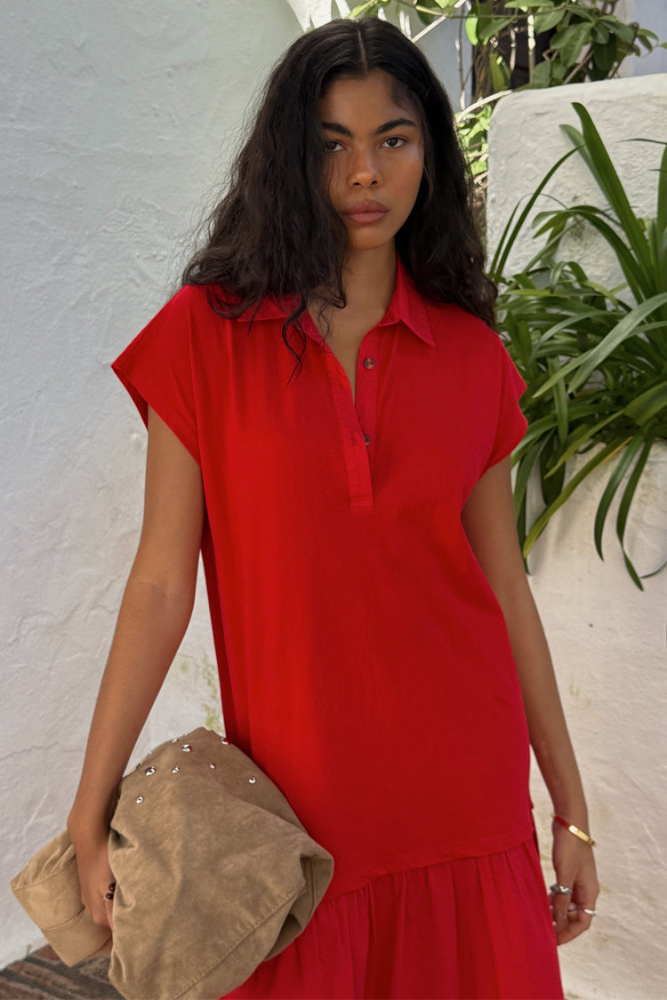 NEVER FULLY DRESSED Red Darcy Dress
