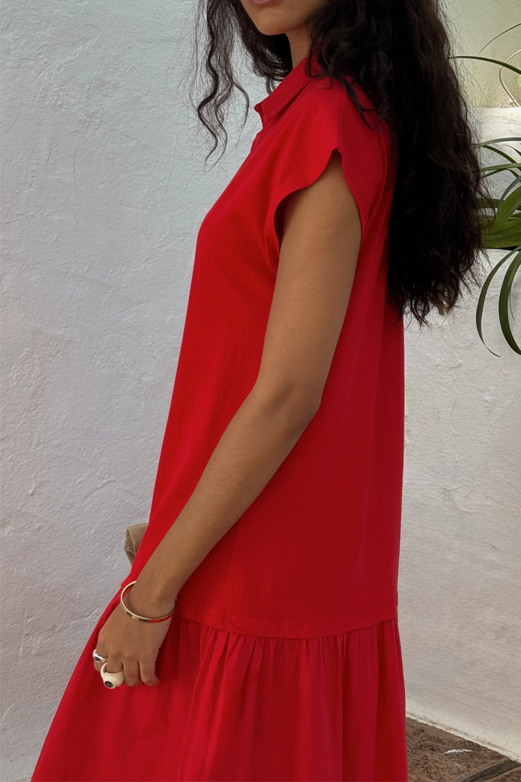 NEVER FULLY DRESSED Red Darcy Dress