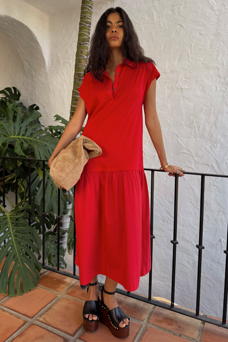 NEVER FULLY DRESSED Red Darcy Dress