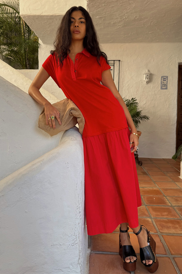 NEVER FULLY DRESSED Red Darcy Dress