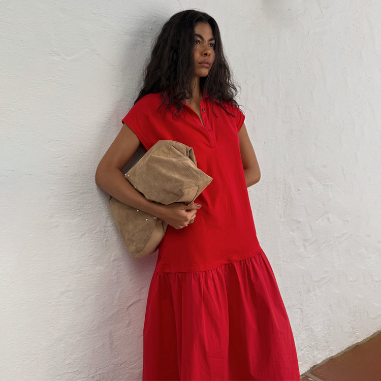 NEVER FULLY DRESSED Red Darcy Dress