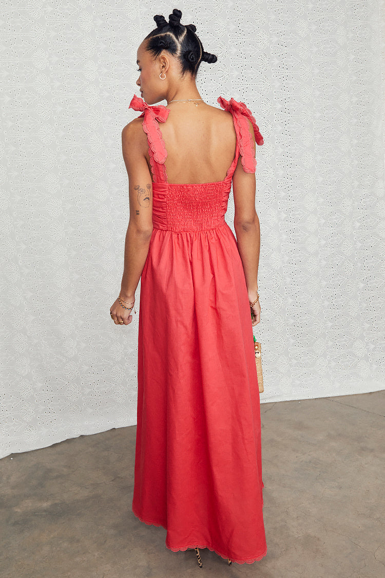 NEVER FULLY DRESSED Red Elspeth Dress