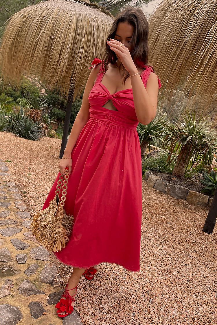 NEVER FULLY DRESSED Red Elspeth Dress Petite