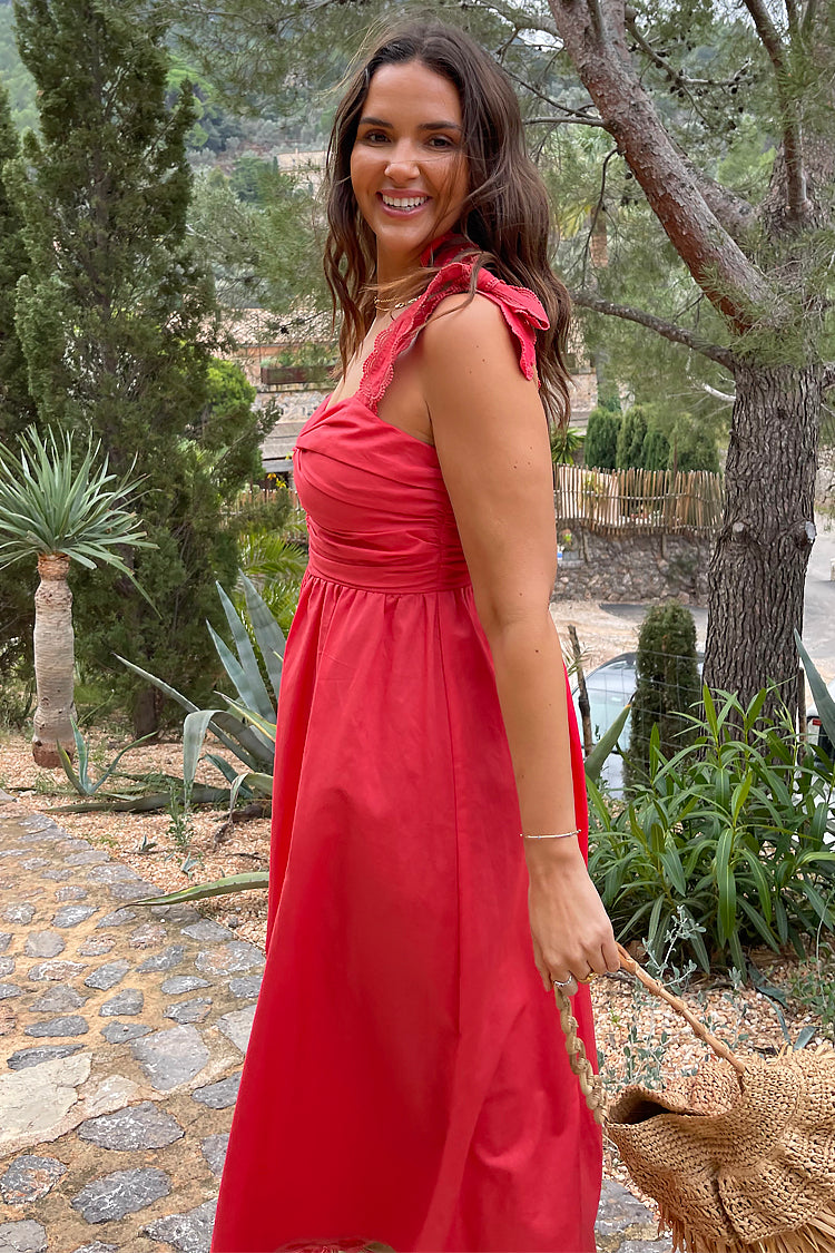 NEVER FULLY DRESSED Red Elspeth Dress