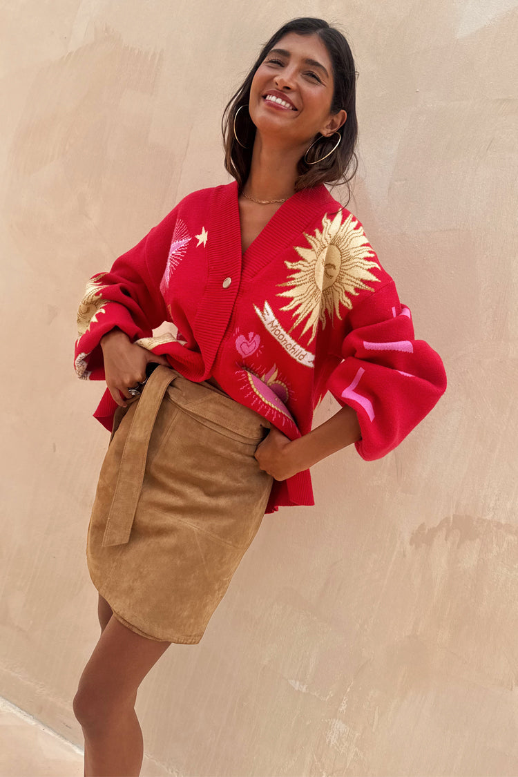 NEVER FULLY DRESSED Suede Mini Jaspre Skirt