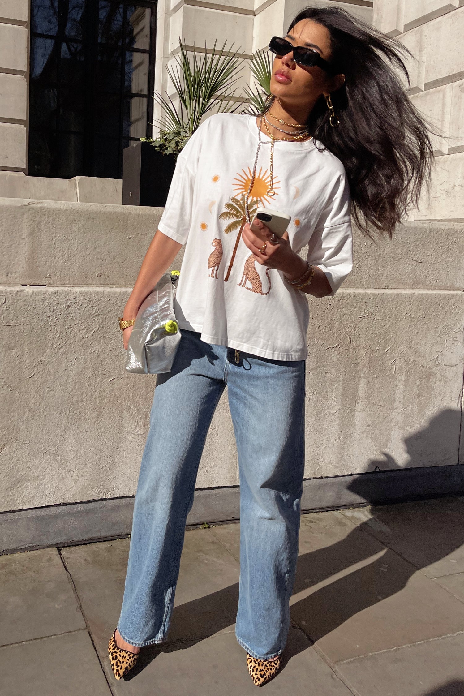 NEVER FULLY DRESSED White Running Wild T-Shirt