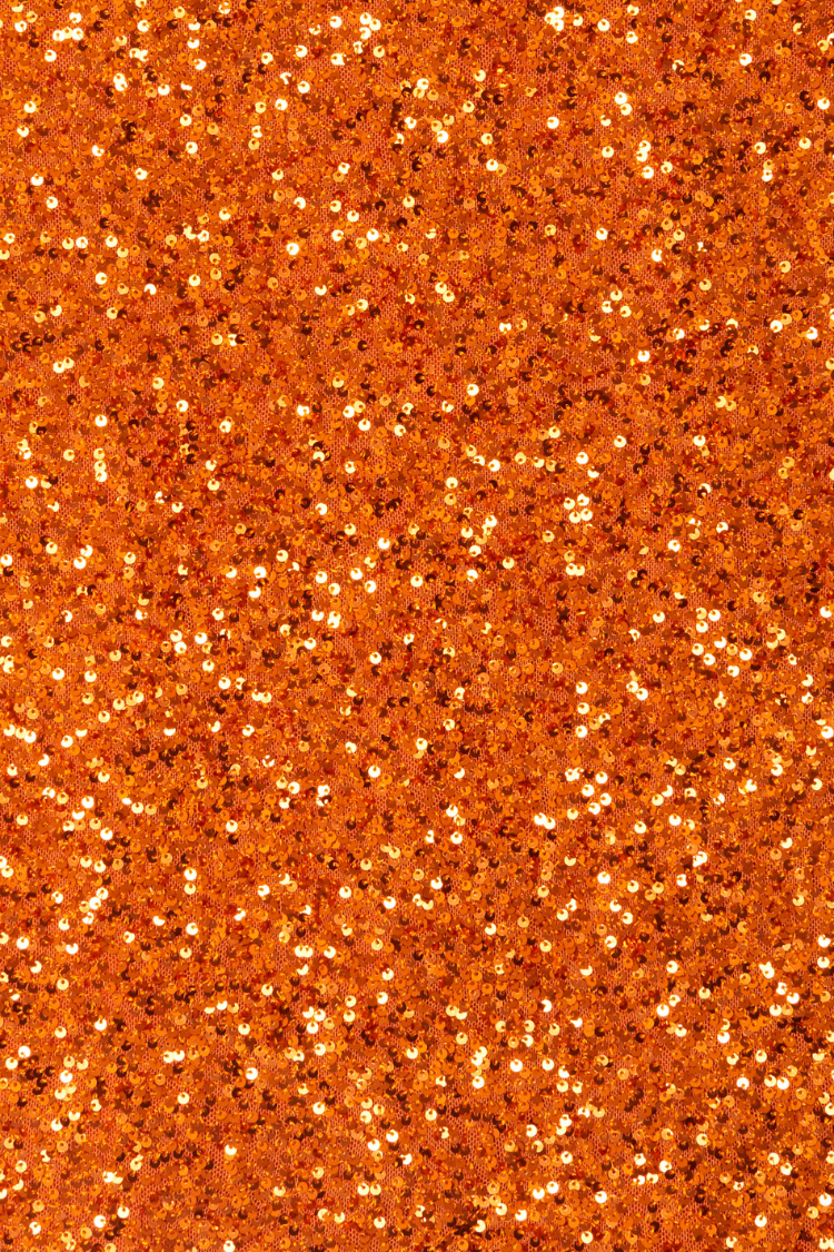 NEVER FULLY DRESSED Orange Sequin Tank Top