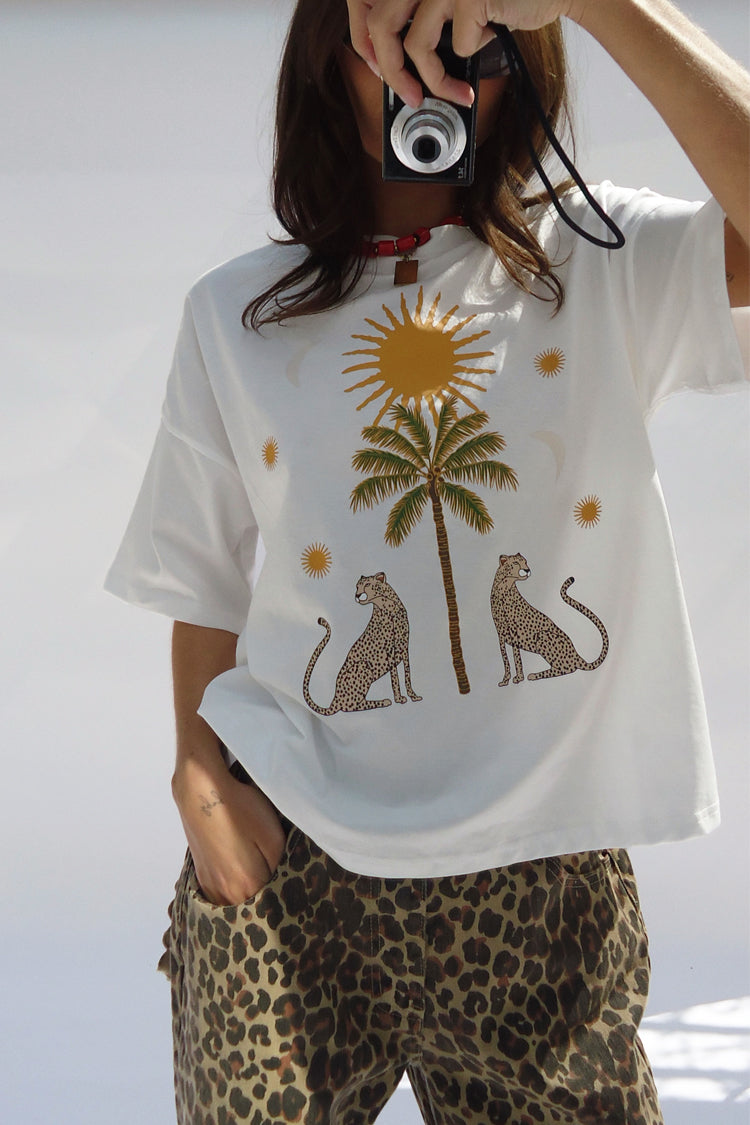 NEVER FULLY DRESSED White Running Wild T-Shirt