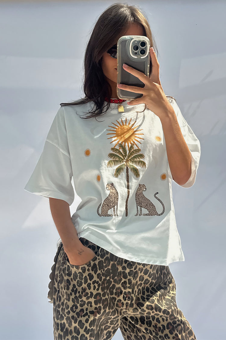 NEVER FULLY DRESSED White Running Wild T-Shirt