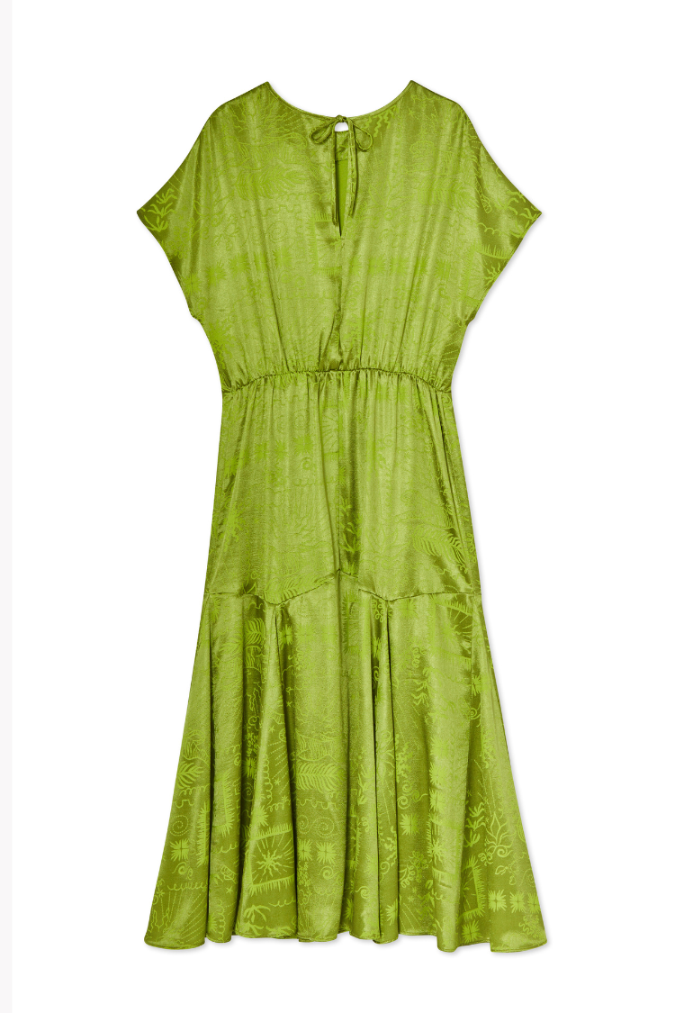 NEVER FULLY DRESSED Lime Safari Erin Dress Petite
