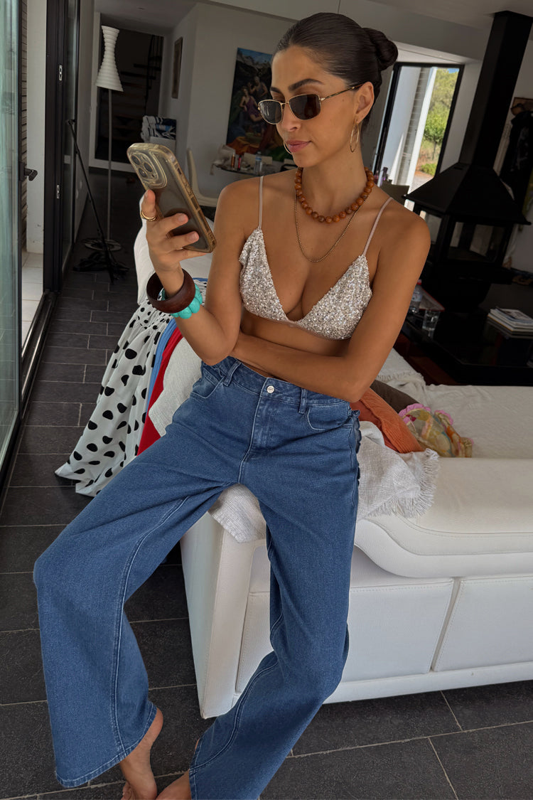 NEVER FULLY DRESSED Deloris Denim Jean Petite