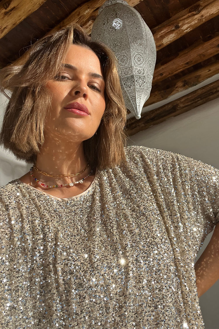 NEVER FULLY DRESSED Sequin Jem Dress