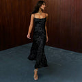 NEVER FULLY DRESSED Black Sequin Mya Dress