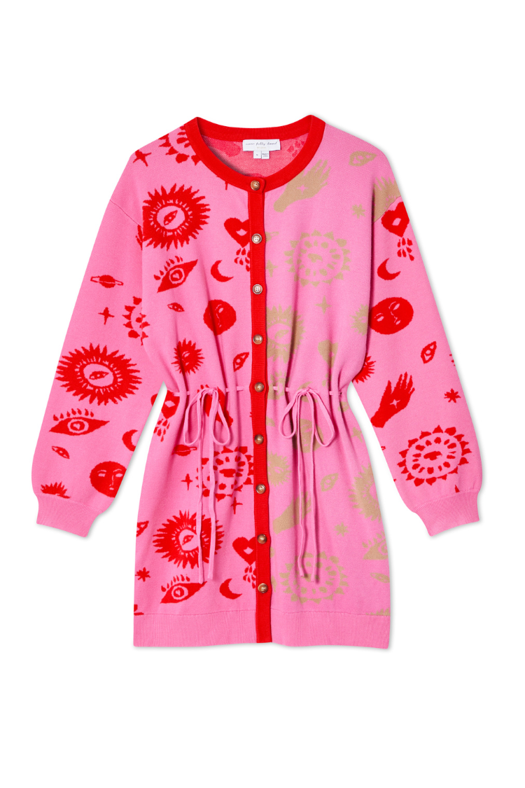 NEVER FULLY DRESSED Shae Knit Cardigan Dress