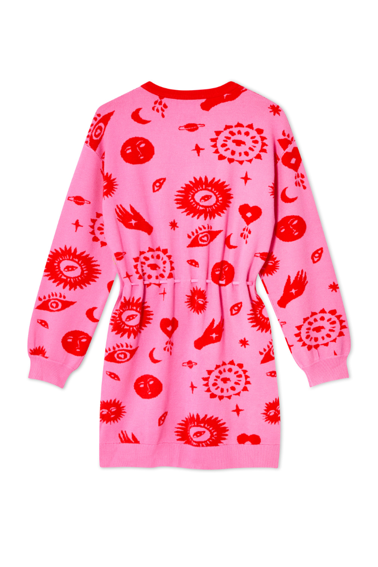 NEVER FULLY DRESSED Shae Knit Cardigan Dress