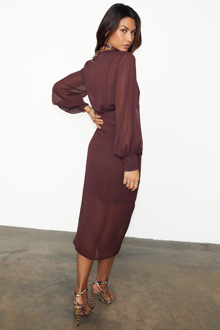 NEVER FULLY DRESSED Coco Sheer Midaxi Vienna Dress