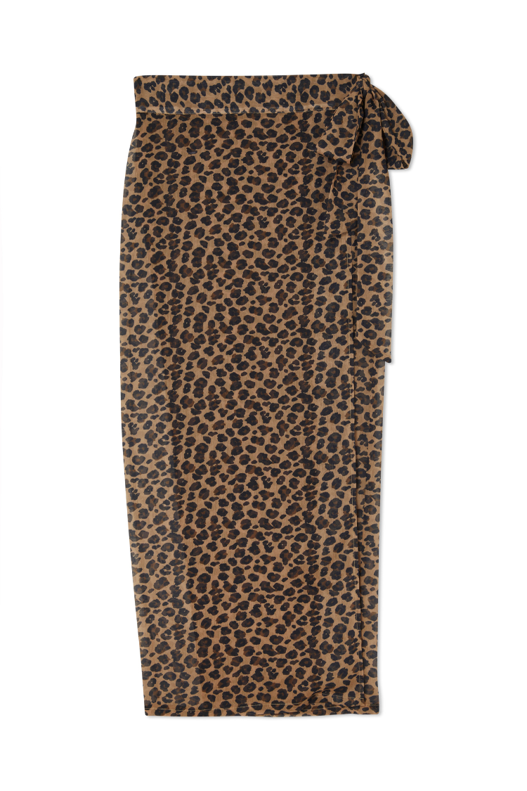 NEVER FULLY DRESSED Leopard Sheer Jaspre Skirt