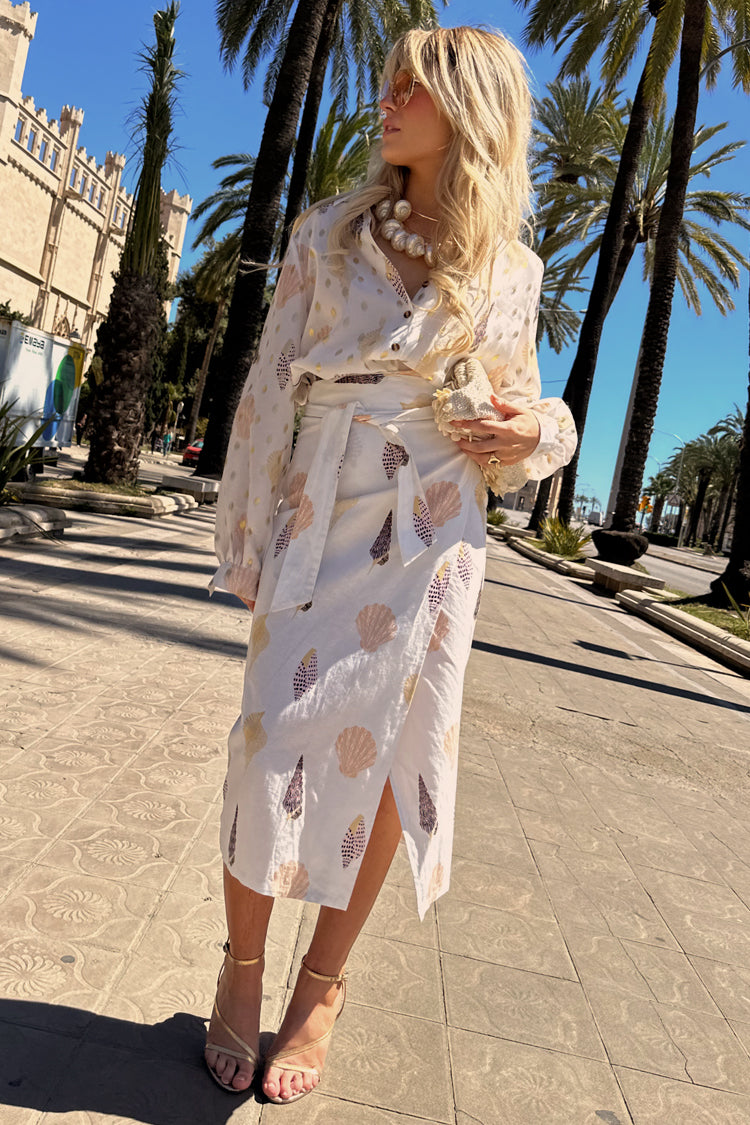 NEVER FULLY DRESSED Shells Jaspre Wrap Skirt