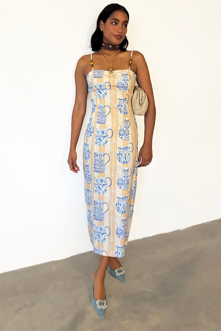 NEVER FULLY DRESSED Sicilian Bandeau Dress Petite