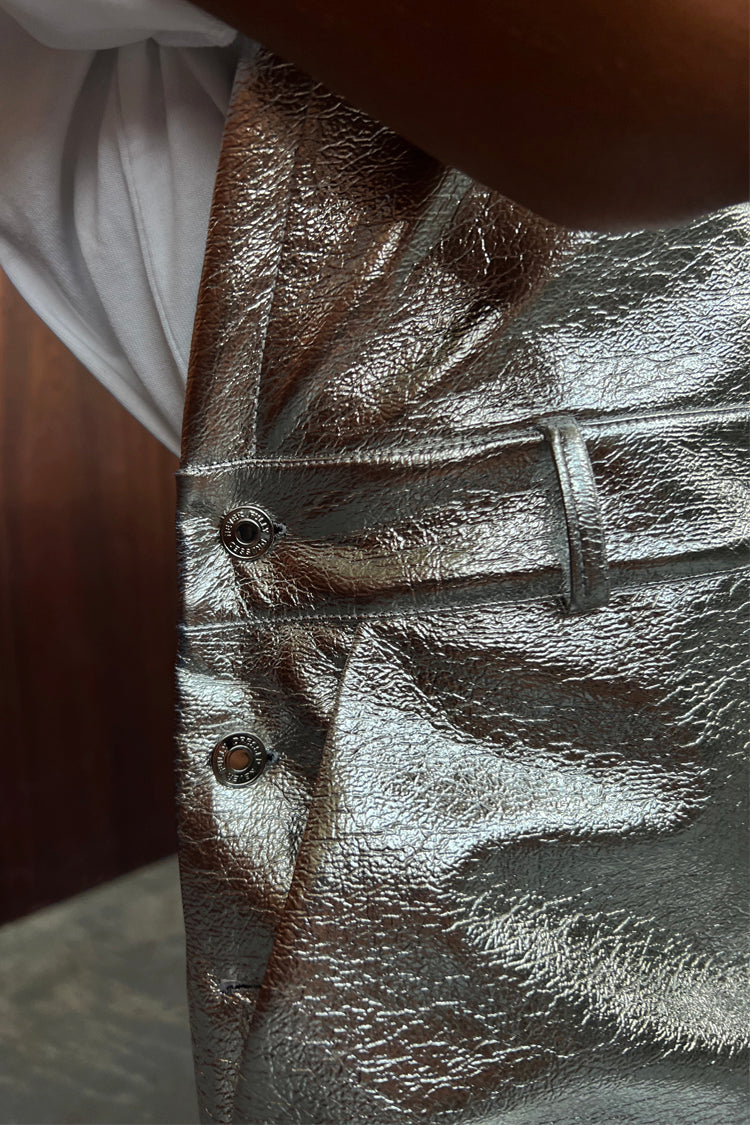 NEVER FULLY DRESSED Silver Pinafore Dress