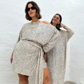 NEVER FULLY DRESSED Silver Sequin Tilly Top