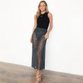  Snake Mesh Skirt