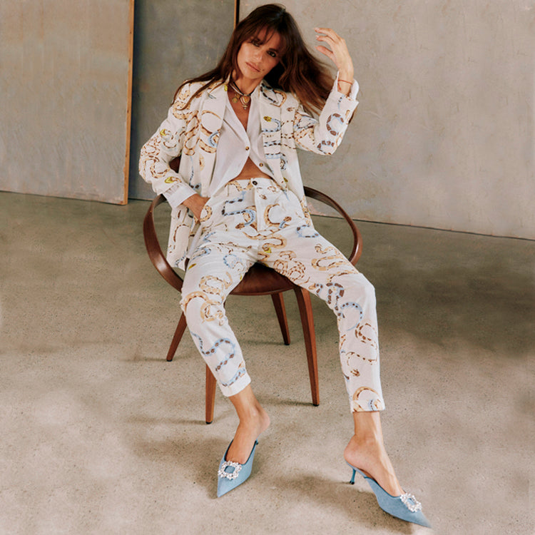 NEVER FULLY DRESSED Snake Annouck Trousers