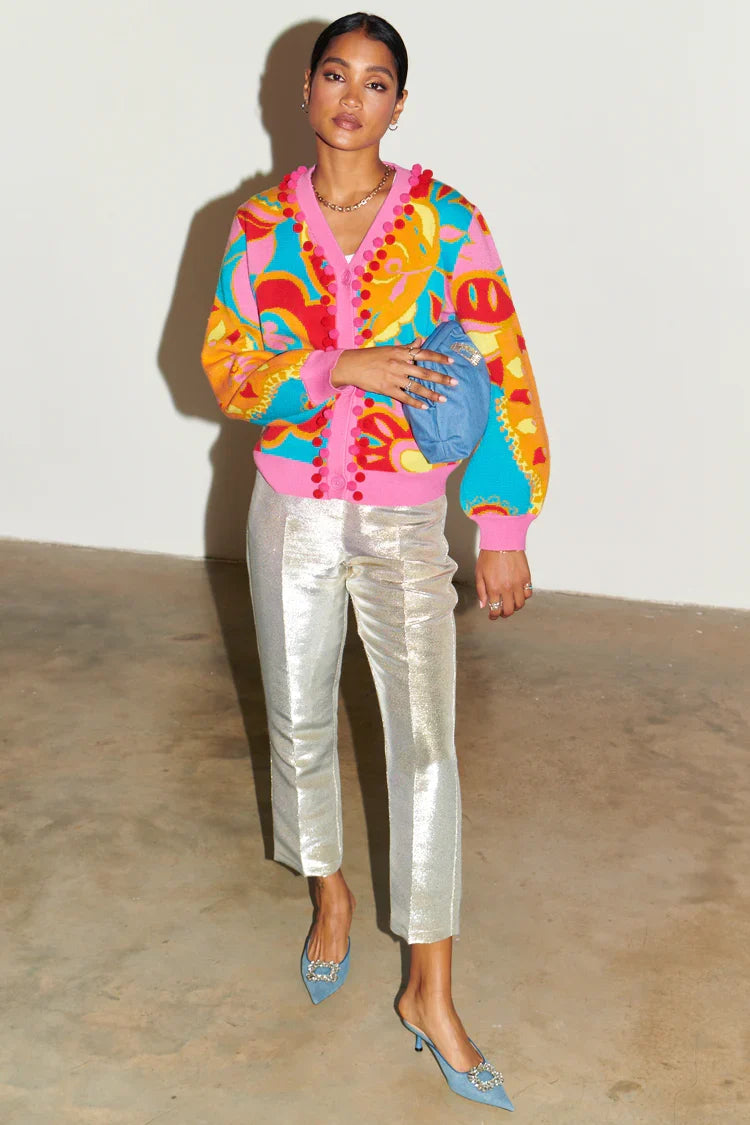 NEVER FULLY DRESSED Silver Milo Trousers