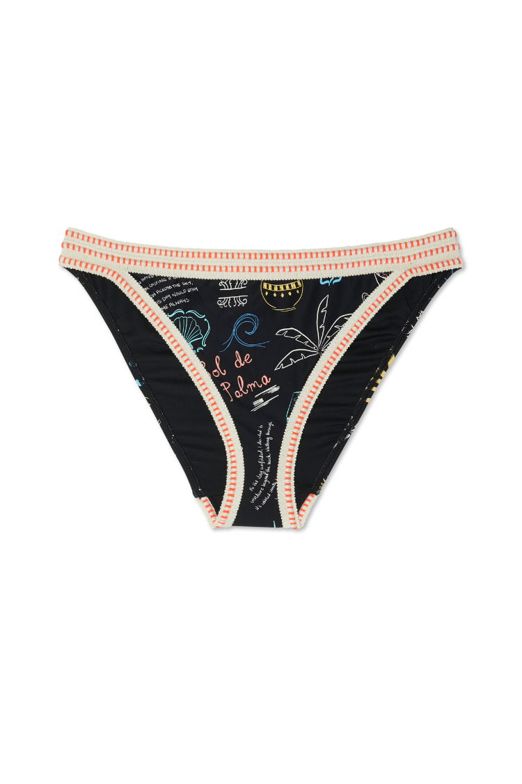 NEVER FULLY DRESSED Sol De Palma High Leg Bikini Bottom
