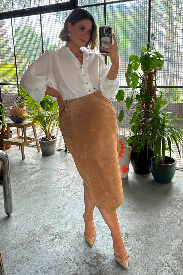 NEVER FULLY DRESSED Suede Jaspre Skirt
