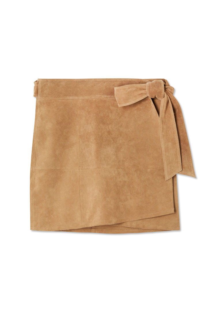 NEVER FULLY DRESSED Suede Mini Jaspre Skirt