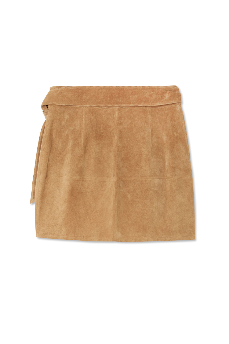 NEVER FULLY DRESSED Suede Mini Jaspre Skirt