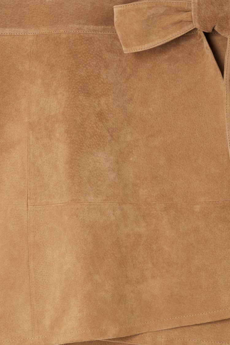 NEVER FULLY DRESSED Suede Mini Jaspre Skirt