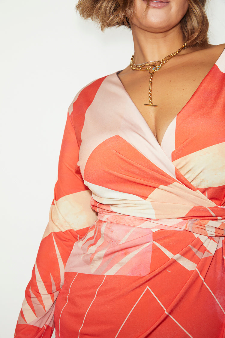 NEVER FULLY DRESSED Reversible Sundial Wrap Dress