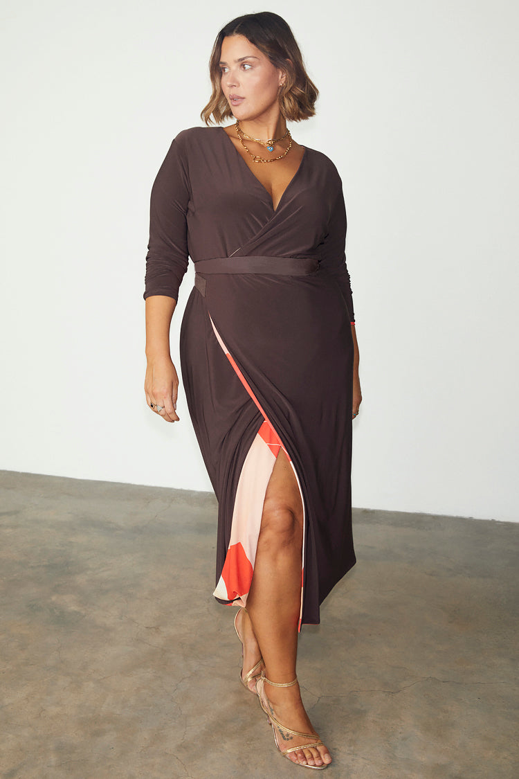 NEVER FULLY DRESSED Reversible Sundial Wrap Dress