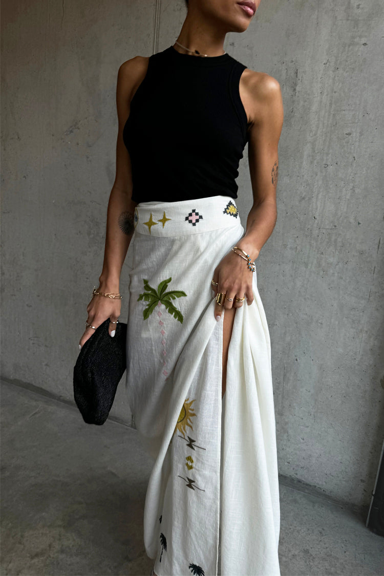 NEVER FULLY DRESSED Cream Sunshine Jaspre Skirt Petite