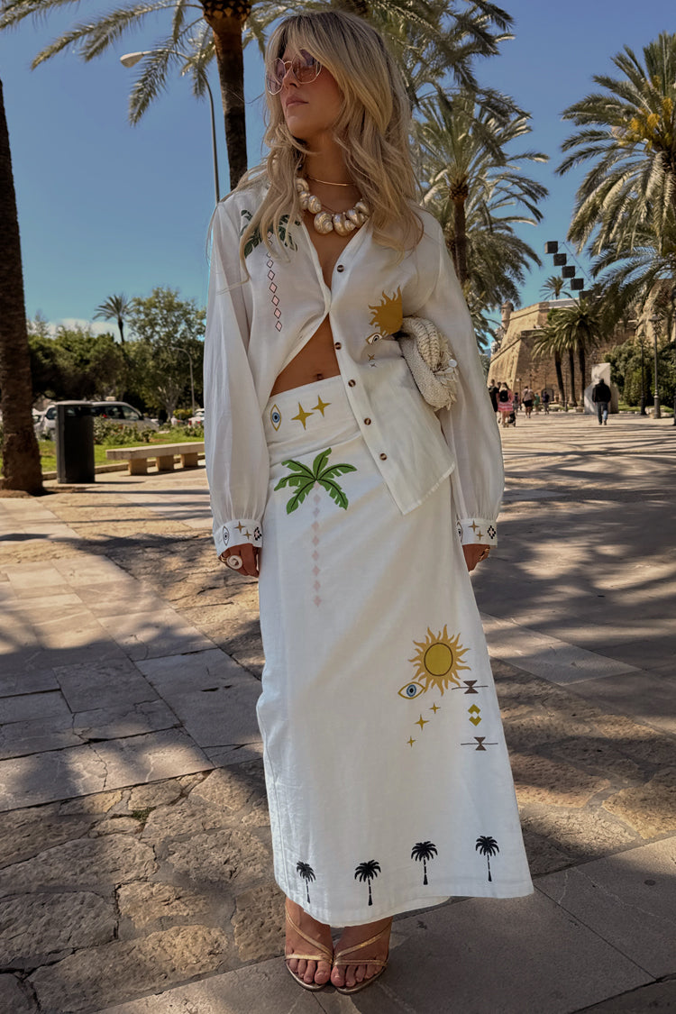 NEVER FULLY DRESSED Cream Sunshine Jaspre Skirt